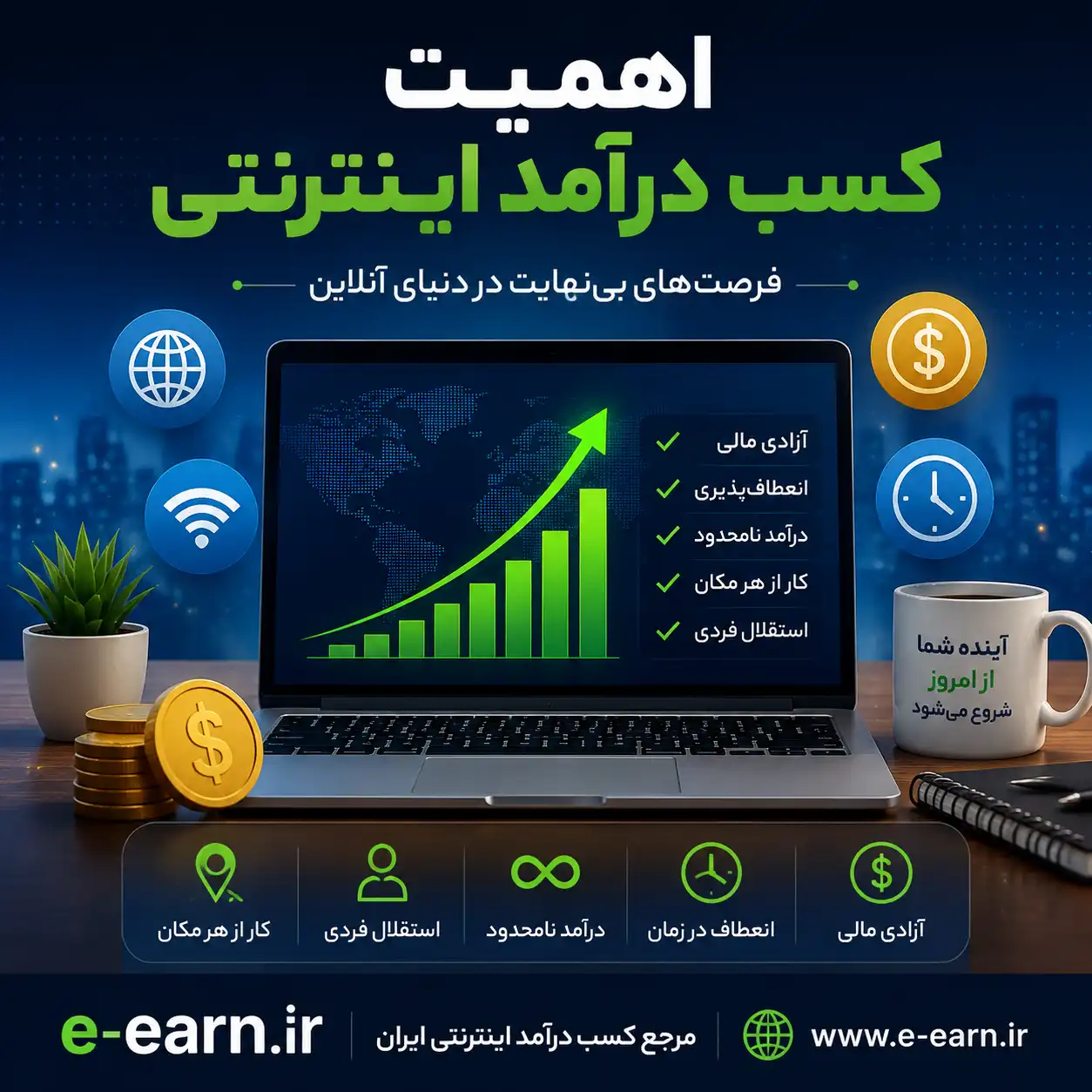 راهنمای جامع کسب درآمد اینترنتی 13 اهمیت کسب درآمد