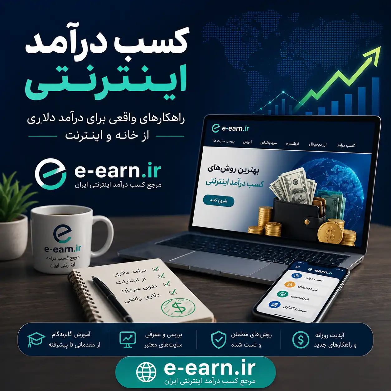 راهنمای جامع کسب درآمد اینترنتی 12 کسب درآمد آنلاین
